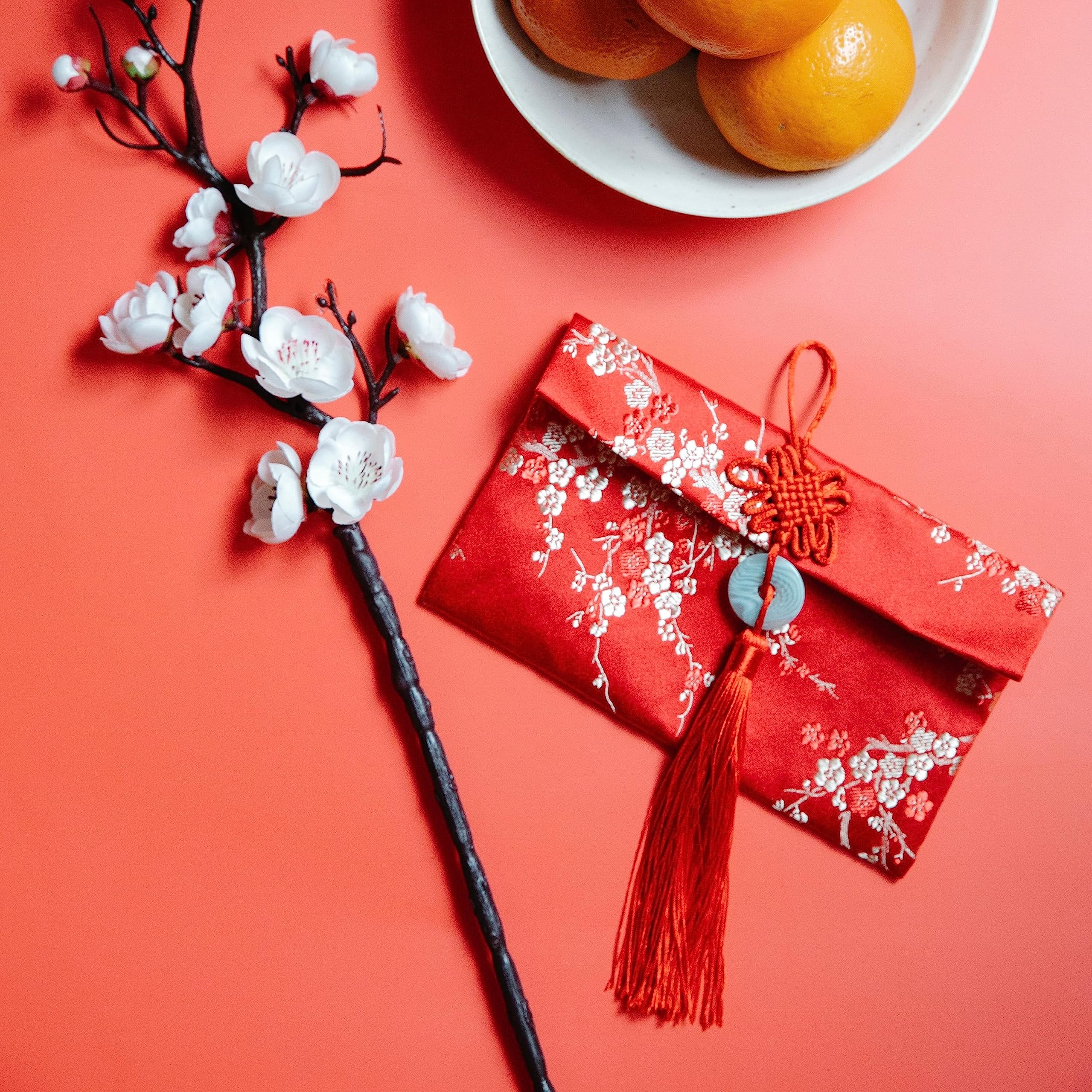 Expo International 3 1/2" Fiber Key Tassel Pack of 2 | Red/White - Image 4