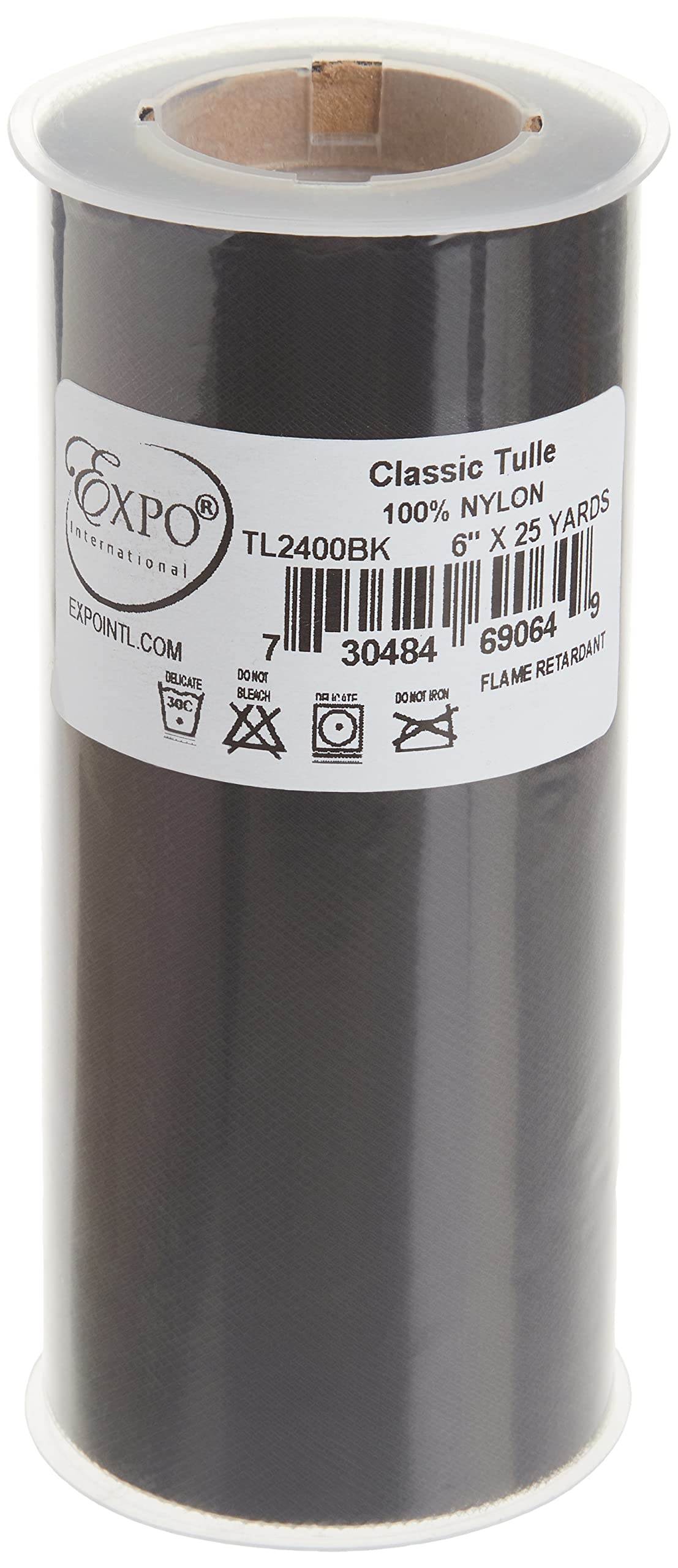 Expo International Premium Matte Tulle, Roll/Spool of 6 Inches X 25 Yards, Nylon-made Tulle Fabric, Matte Finish, Soft, Lightweight, Washable, Easy-to-Use, Black - Image 4