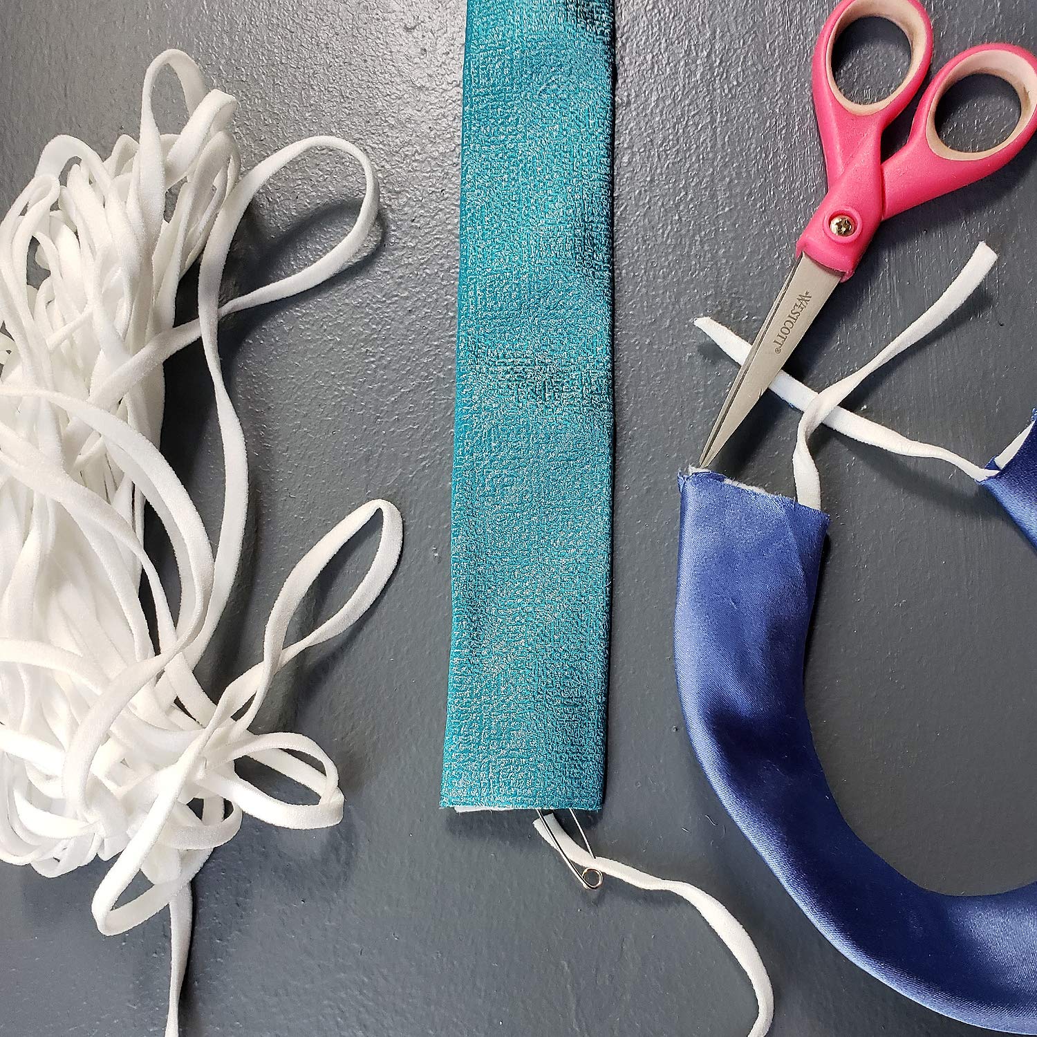 Trims by The Yard 1/4" Ultra Soft Knit Elastic Band, Premium Material, Durable Knitted Elastic Cord for Sewing, Easy to Use, Versatile Sewing Supplies, 10-Yard Cut, Royal Blue - Image 5