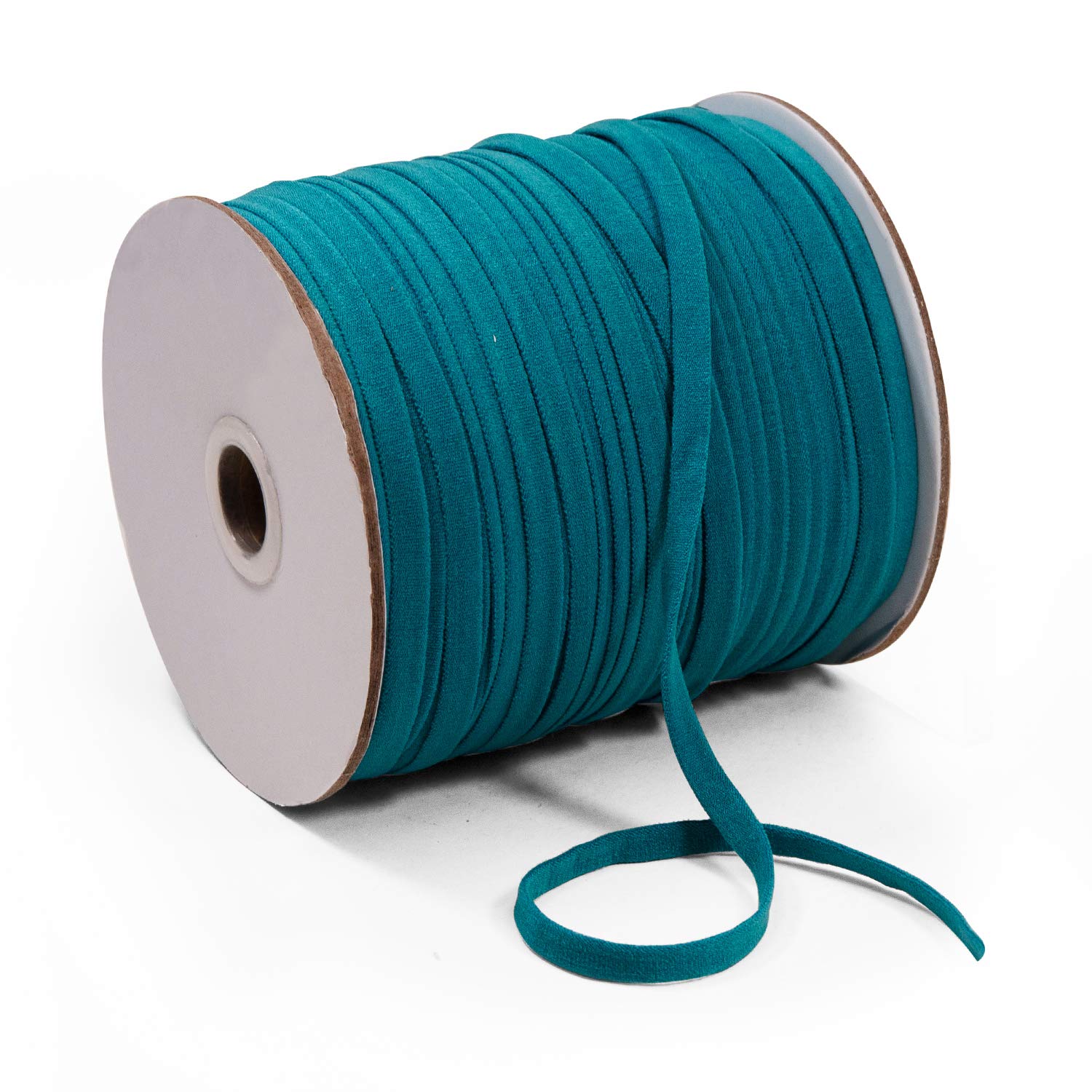 Trims by the Yard 1/4" Ultra Soft Knit Elastic Band, Premium Material, Durable Knitted Elastic Cord for Sewing, Easy to Use, Versatile Sewing Supplies, 10-Yard Cut, Teal - Image 4